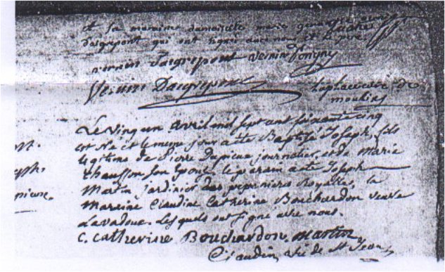 Jean Jacques baptism